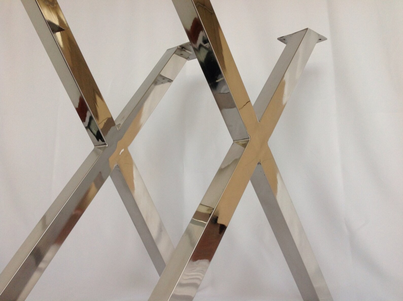 Modern Stainless Steel 28 X Frame Dining Table Legs Base Etsy