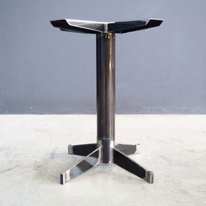 Metal Dining Table PEDESTAL | CUSTOMIZABLE Iron Table Legs | 28&quot; ORD - 22” Round Table Base
