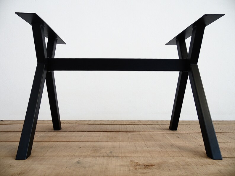 Metal Dining Table Base 28 H X 24 W X 52 L Mod Etsy