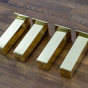 BRASS Sofa Legs | Furniture Legs | COFFEE Table Legs, Height 16”-20” Set(4) | Vanity | Dressers | MINUS by Balasagun image 2