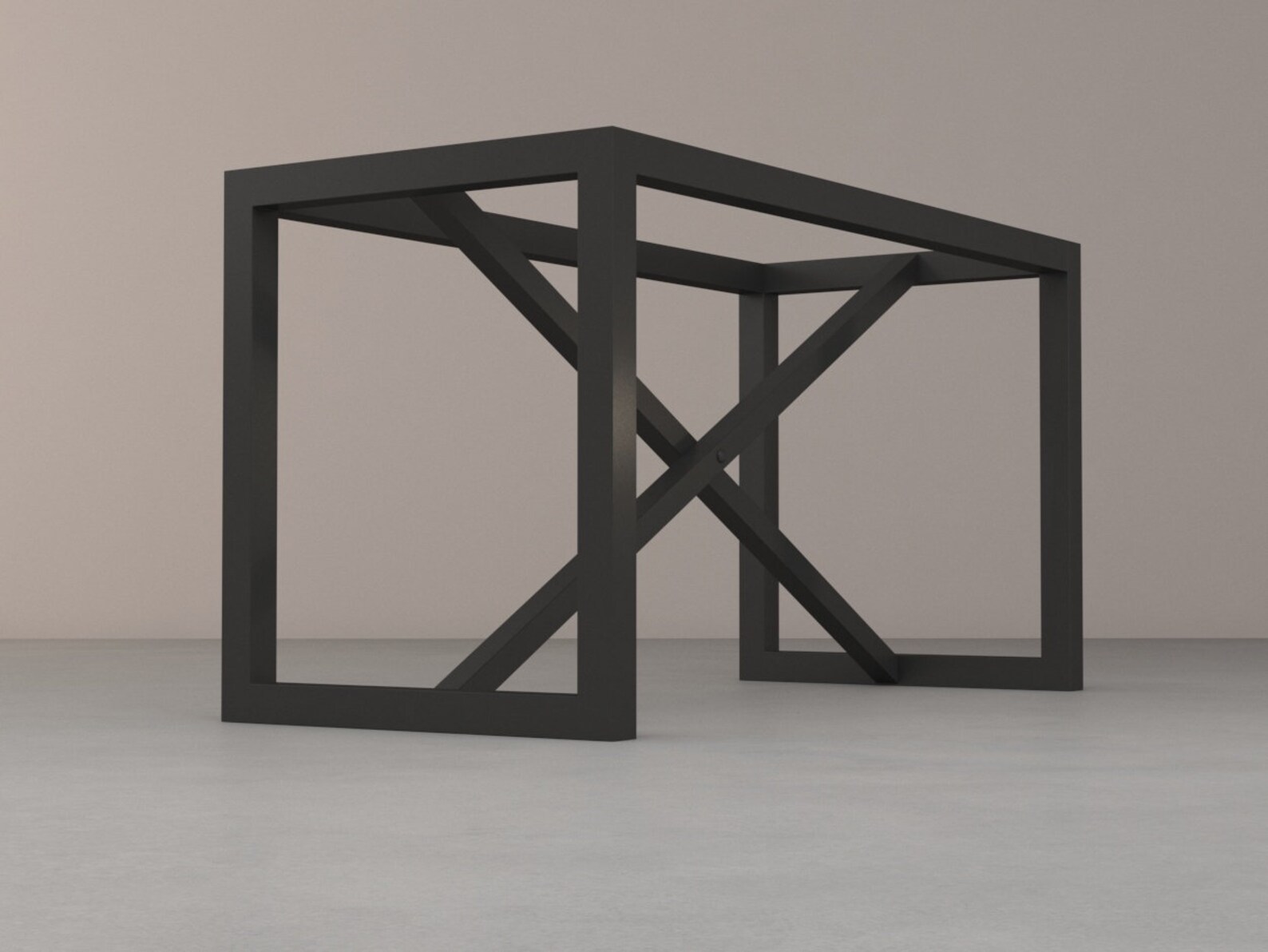 Metal Rustic Dining Table Base 28h X 24w X - Etsy