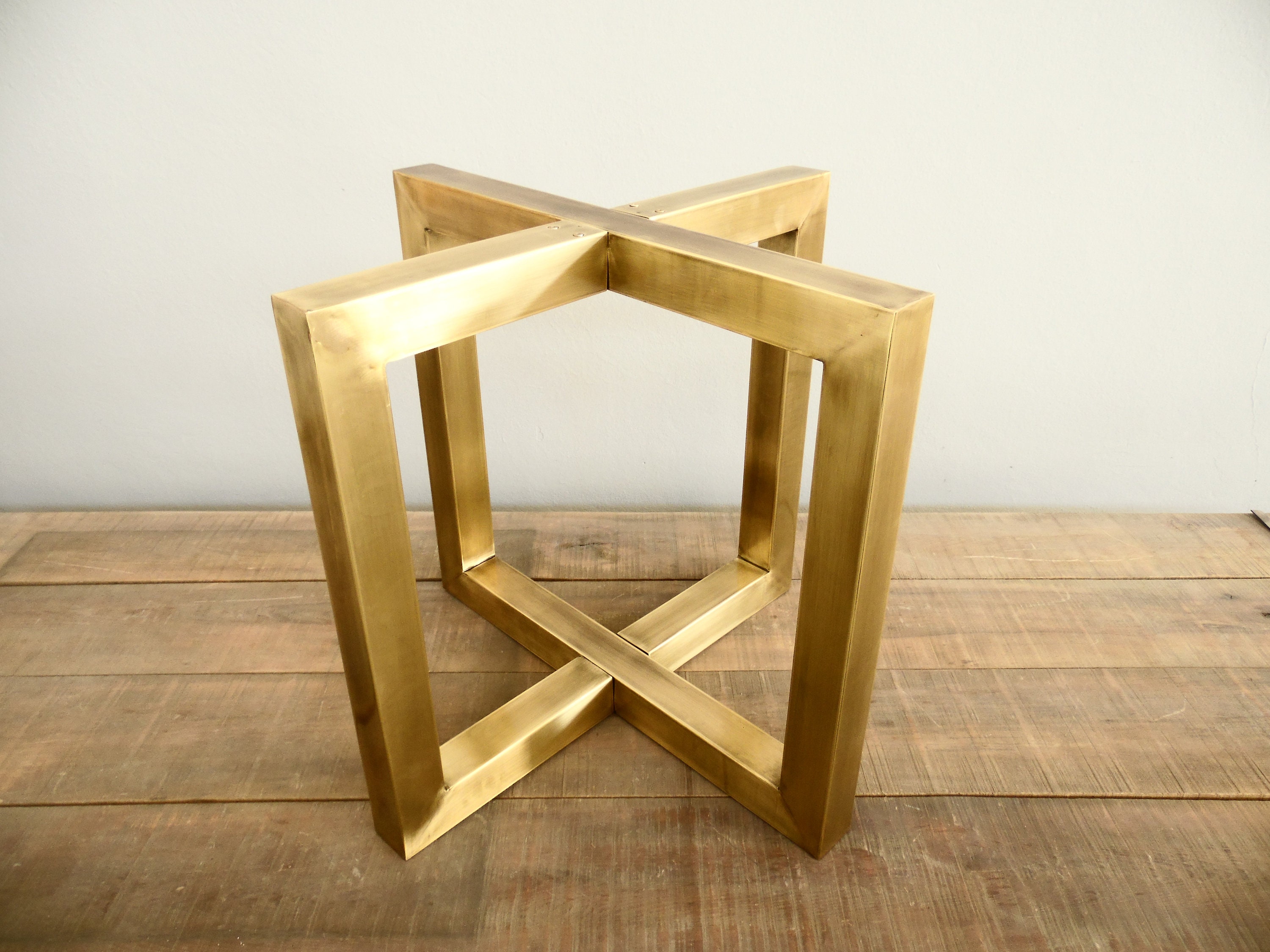 Brass Dining Table Base 28 H X 42 R Round Table Etsy