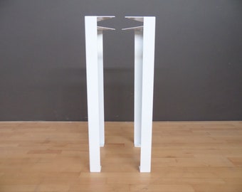 Pés de mesa planos em aço, 26-30", conjunto de 4, tamanhos personalizáveis