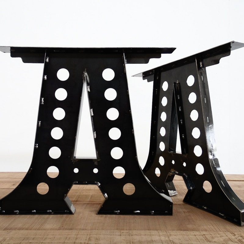 Industrial Table Legs - Etsy - Industrial Metal Table Legs