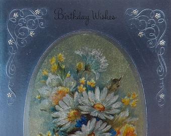 1960s Vintage Foil Birthday Card, A Coronation Card