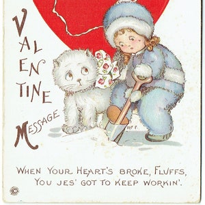 Cartes postales de la Saint-Valentin : 1913, 1914, LG Co., Bergman, Pit Bull, Bull Dog, Boxer, Carlin, Mastiff, MEP, Eskimo Dog, Stecher Lith. Cie.