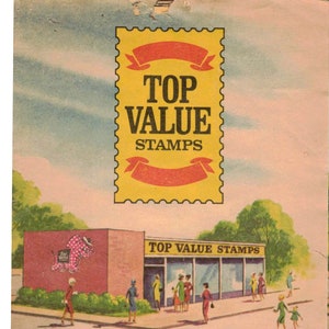 Livro de selos de poupança de selos de maior valor vintage dos anos 1970, catálogo