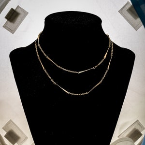 Two Vintage Avon &quot;Chainfall&quot; 1970&#39;s Necklaces 22&quot; and 26&quot;