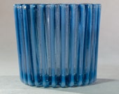 Beatty Blue Opalescent Rib Toothpick Holder Pre- 1891
