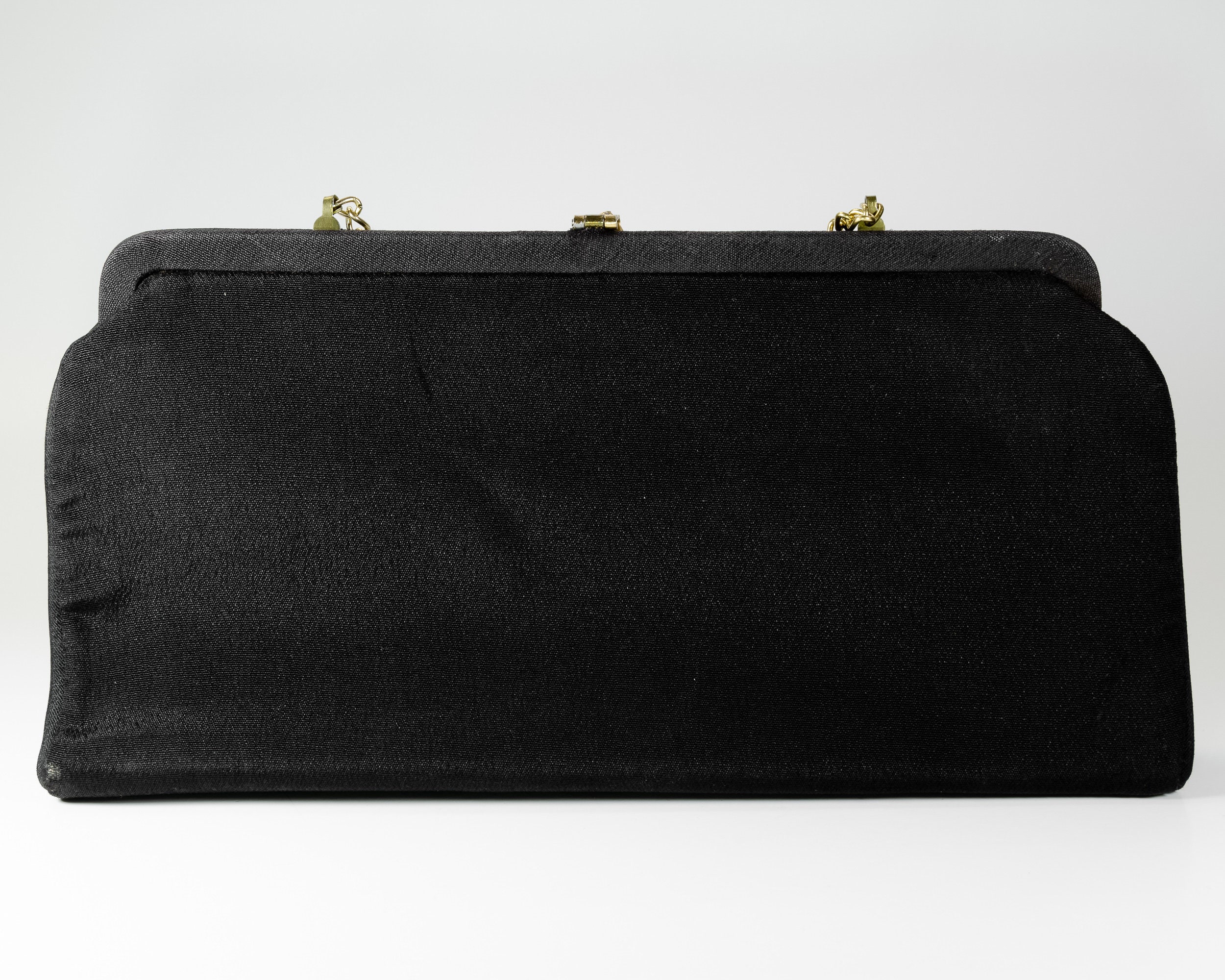 Black Satin Clutch