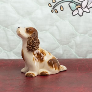 Spaghetti Cocker Spaniel, 1950s, White with Brown