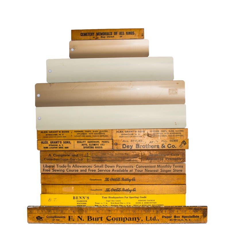 Lot of 15 Vintage Advertising Rulers; Syracuse, Buffalo, New York - Etsy