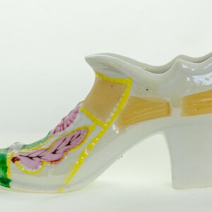 Vintage Japan Miniature Ceramic Hand-Painted Shoe