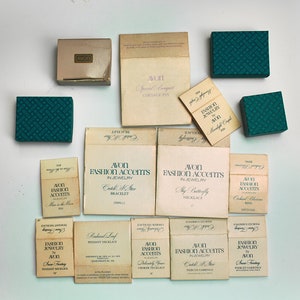 Lot of 15 Vintage Avon Miscellaneous Unused Boxes and Wraps