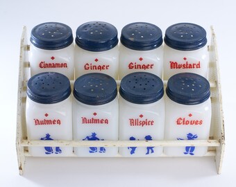 Blue Spice Rack - Etsy