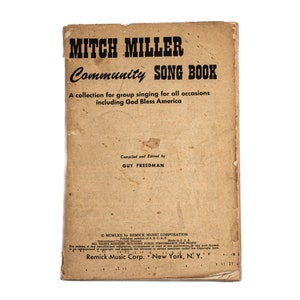 Mitch Miller Community Song Book, 1962, Guy Freedman