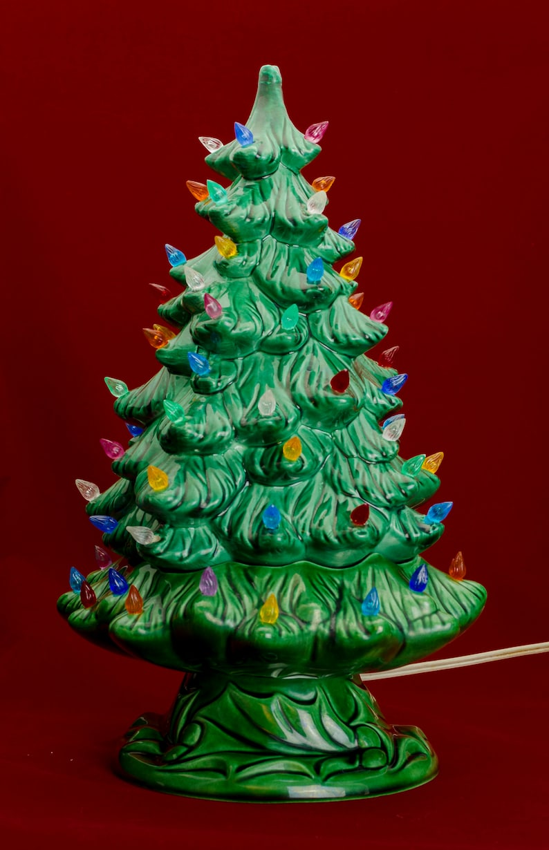 Holland Mold Ceramic Christmas Tree Two Tier Stackable Plus Etsy