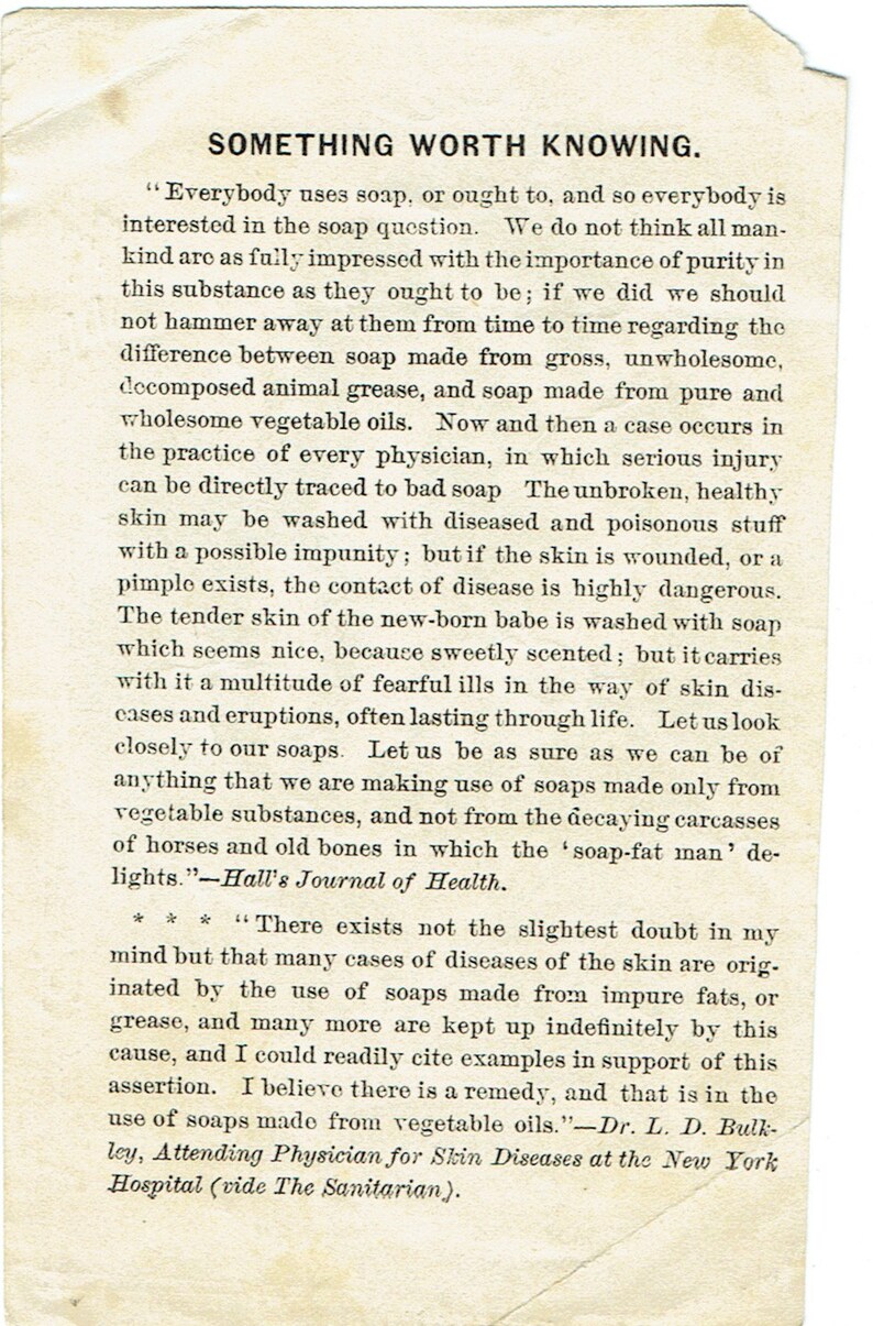 Lot of 6 1800's Trade Cards Packer's Tar Soap Etsy