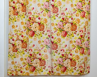 Rideaux en tissu d'écorce, trois paires vintage : 58 x 26 pouces chacun avec une couture de 5 pouces chacun