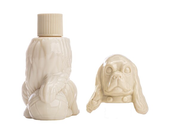 Cocker Spaniel Avon Patchwork Perfume Bottle - image 2