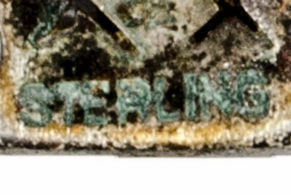 Vintage 1920s Art Deco Marcasite Flower Basket Pe… - image 3