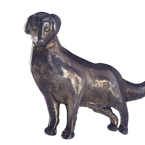 Labrador Retriever Brooch Scarf Holder, Vintage