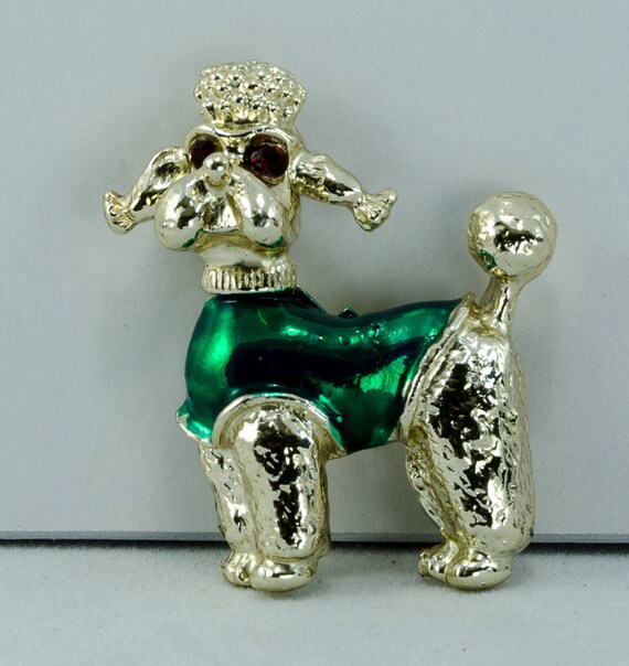 Gerrys Brooch Pin Poodle Standard Miniature Goldt… - image 2
