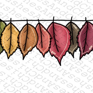 Plantilla de colgador de puerta de hojas colgantes, plantilla de colgador de puerta de hojas de otoño, plantilla de colgador de puerta de otoño