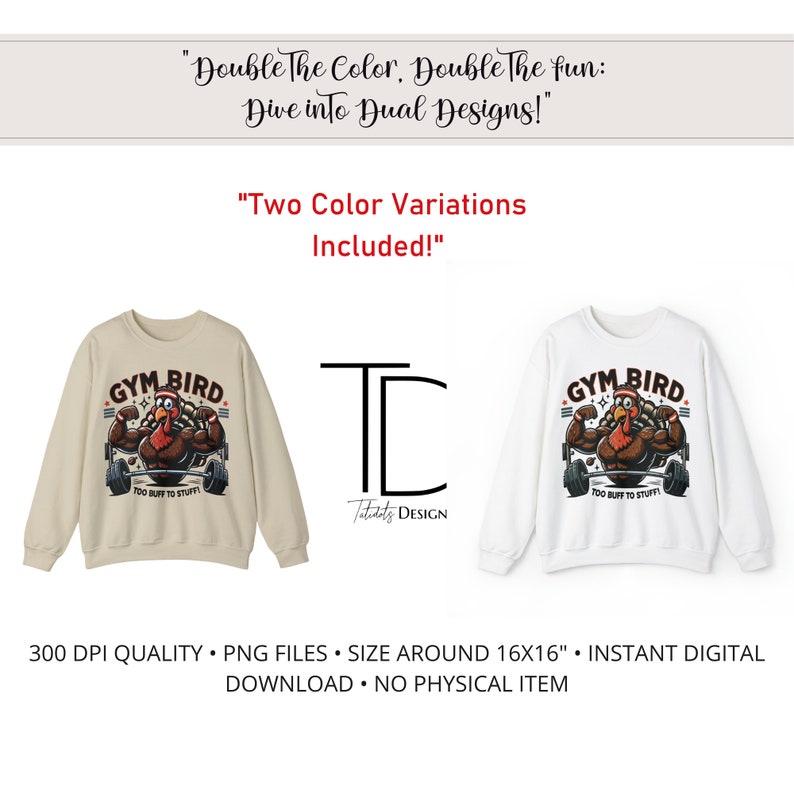 Funny Thanksgiving Gym Turkey Png Turkey Clipart Holiday Etsy