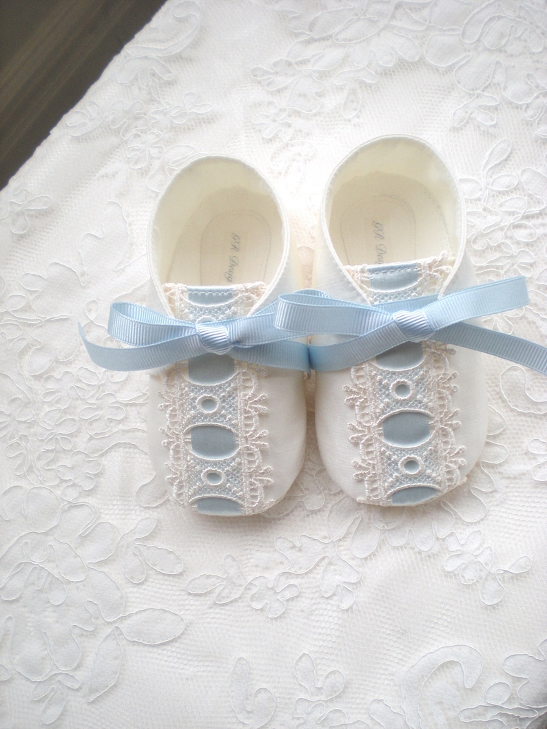 Silk Ivory Baby Boy Christening Shoes Boy Baptism Shoes. Boy Etsy