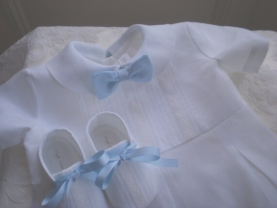 Baby Boy White Blue Smart Suit Outfit Baptism Christening Wedding Party 0-18M