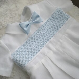 White Romper - Baby Boy christening Outfit – Special Occasion Boy Outfit.