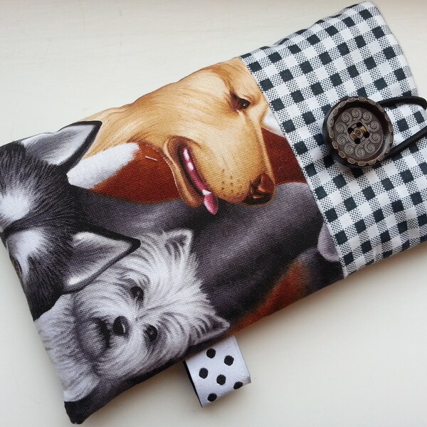 XL Mobile phone bag, glasses case Dog