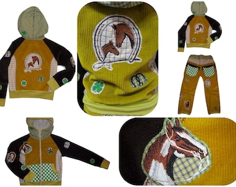 JACKE Farbenmix BANDITO  Pferd  122-128