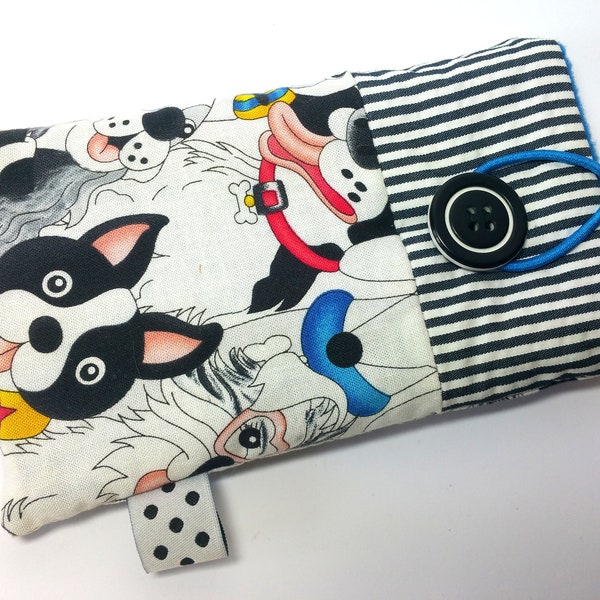 XL cellphone case, glasses case dogs