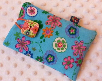 Xl Handytasche, Brillen Etui Blumen, Samt