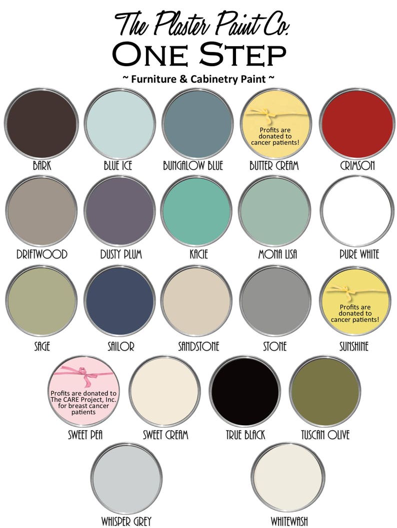 One Step Paint by the Plaster Paint Company Chalk Type Paint Etsy