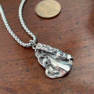 Vintage Silver Capricorn Zodiac Necklace - Tortolani - Horned Goat - Dhanus - Horoscope Astrology Zodiac Pendant Earth Sign