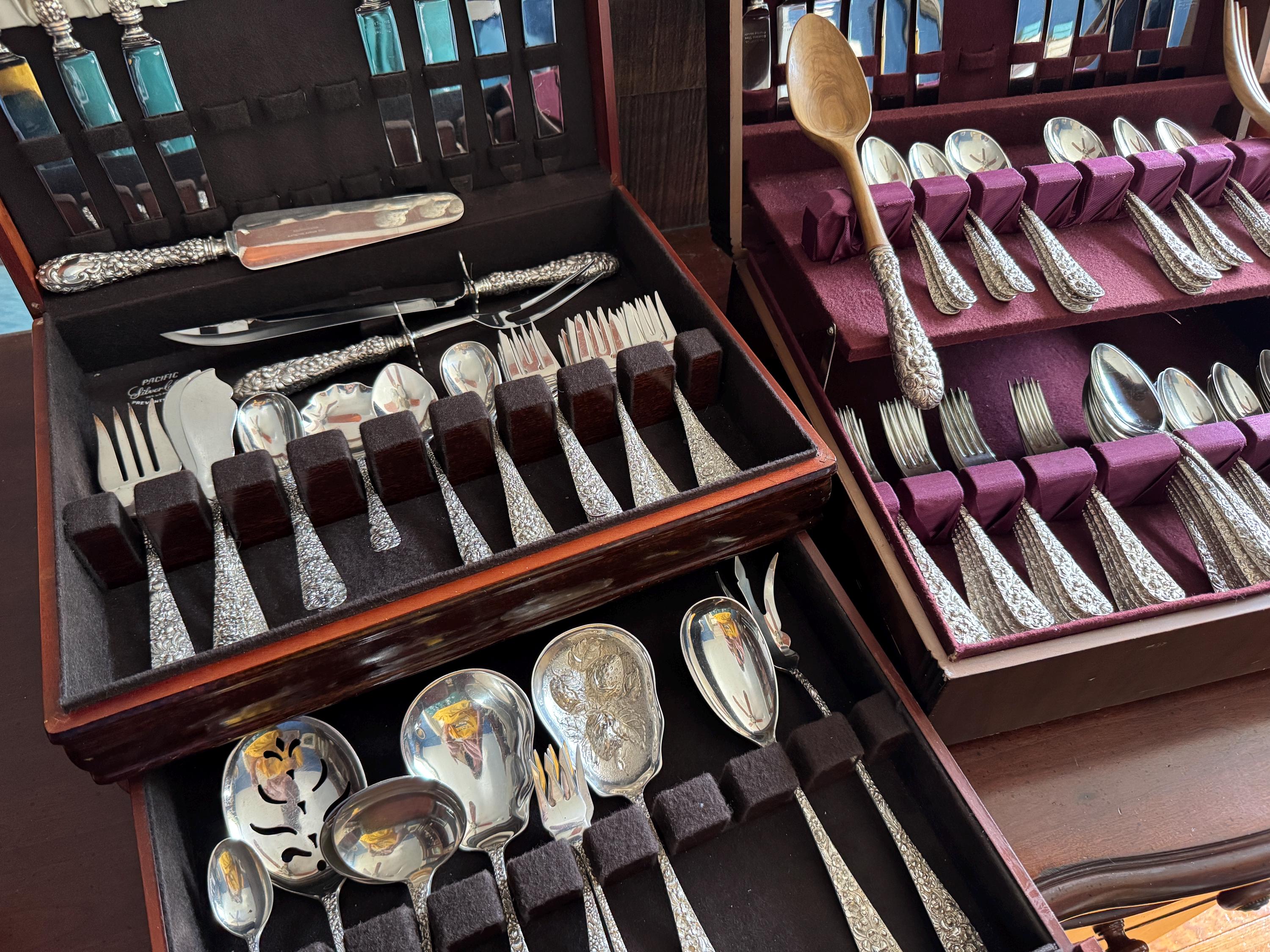 【純銀800】ドイツアンティーク シルバーサーバーナイフ&フォーク Silver 800 fork set - Etsy 日本