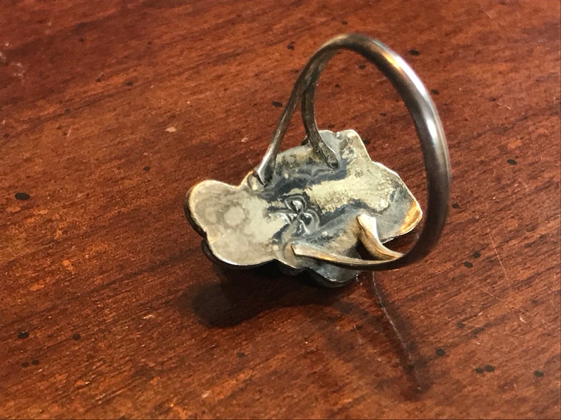 Byron Begay Navajo Sterling Silver Sleeping Beauty Turquoise Handmade Ring marked size 5.5 main image 1