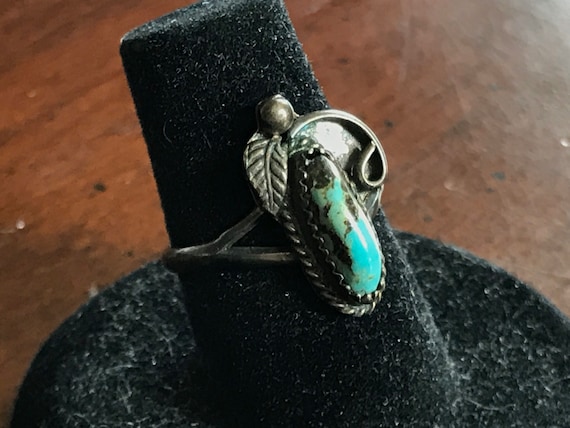 Vintage Navajo Royston Turquoise Sterling Silver … - image 1