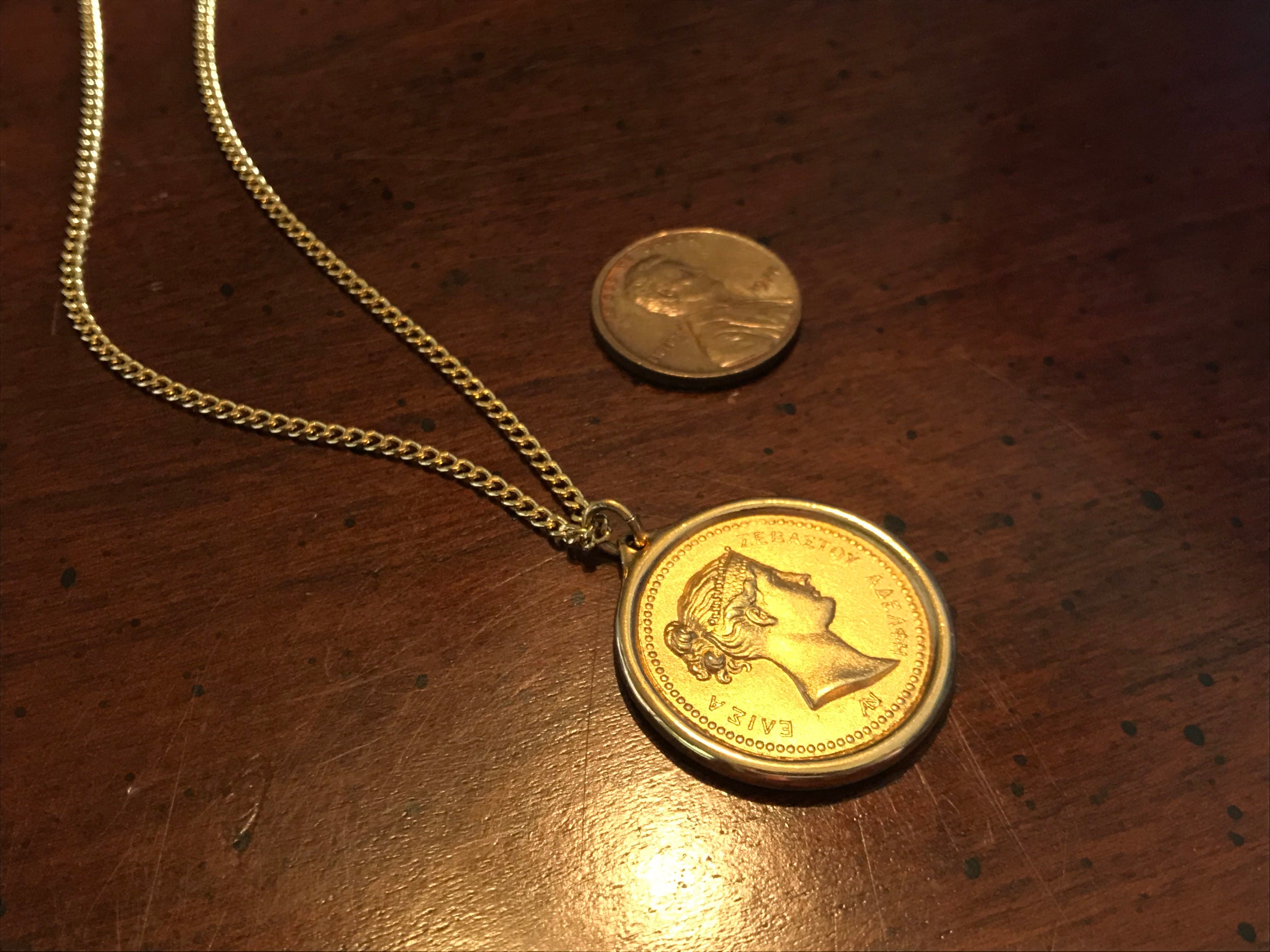 Collana da donna Vintage in oro 18K PVD in acciaio inossidabile perla barocca co