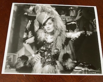Vintage Marlene Dietrich  Blonde Venus  Hollywood Goddess 8x10 Nightclub Cabaret Singer Glamour Girl Golden Age Photograph Nightclub Cabaret