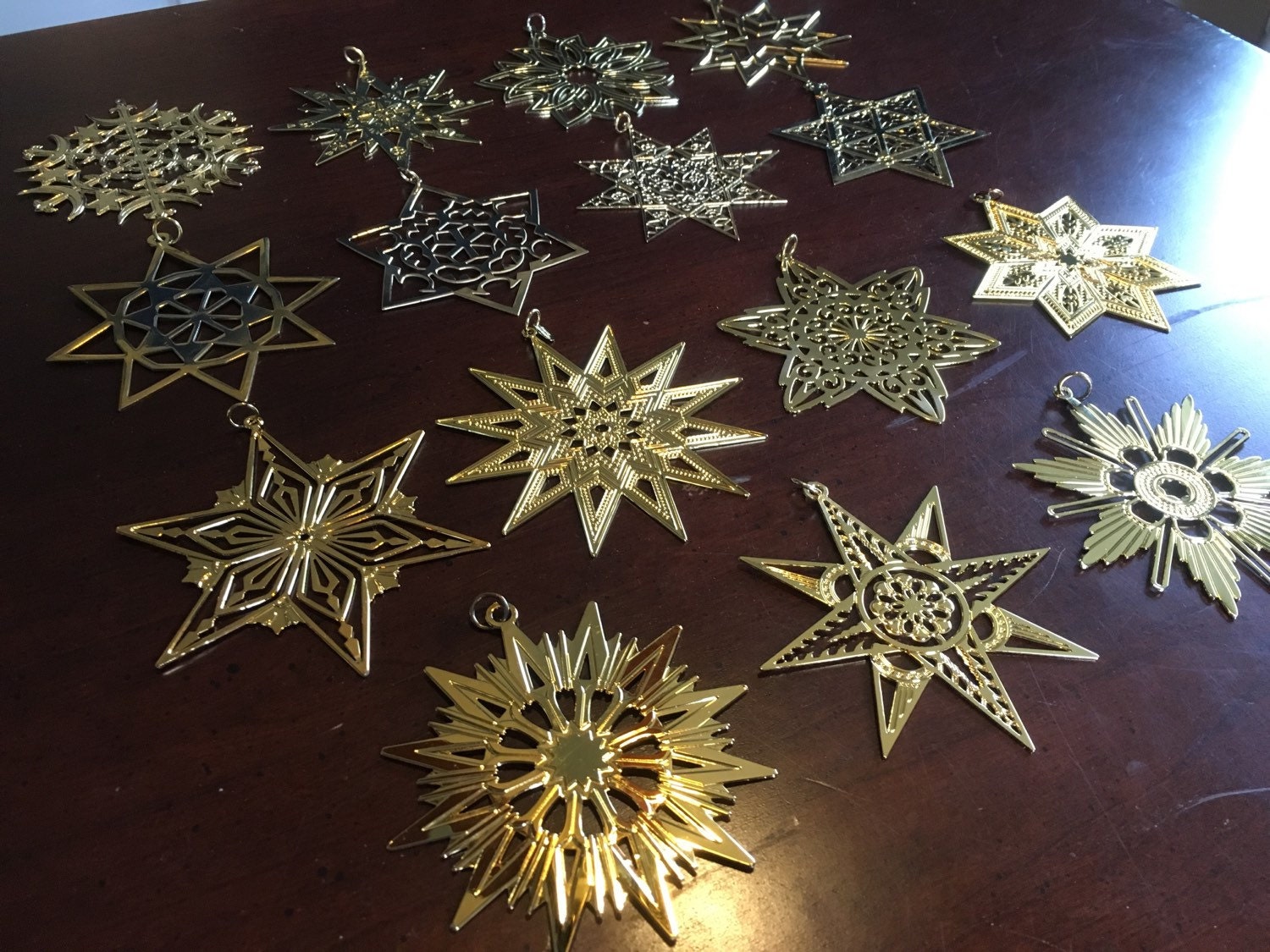 MMA Gold Sterling Silver Star Christmas Ornament W Original MMA Gold Sterling Silver Star Christmas Ornament W Original