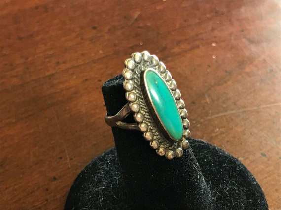 Vintage Navajo Royston Turquoise Sterling Silver … - image 2