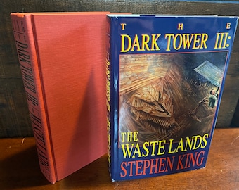 First Edition Stephen King Dark Tower III The Waste Lands - Grant 1st Print Hard Cover Edition - Constant Reader - Classic Books - Fine