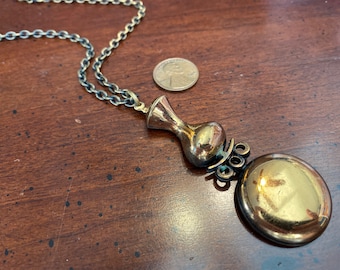 Jorma Laine Barefoot Toes Series Bronze Pendant Necklace - Turun Hopea Finland Bronze Modernist - Vintage Finnish Brutalist Scandinavian