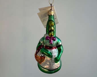 Christopher Radko Magic 25 - Garden Girls Peas 95-039-0 229/660 Retired Vintage Glass Christmas Ornament - Very Limited Edition - HTF