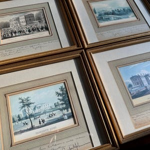 Signed Lyndon B Johnson and Lady Bird Johnson Framed Set w Provenance inscribed James Ketchum White House Curator for John F Kennedy and LBJ