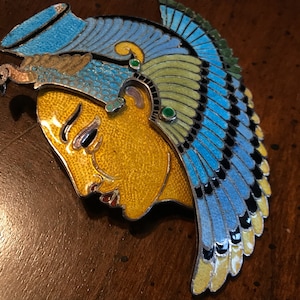 Vintage Jaime Quiroz ALBA Cleopatra as Vulture Goddess Nekhbet Mut